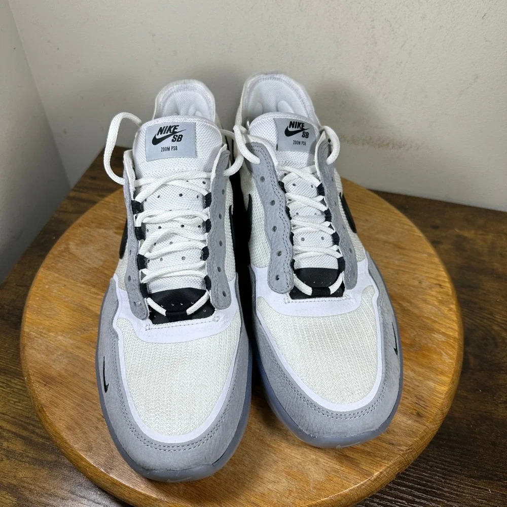 Nike SB PS8 Summit White Wolf Grey Black Skate Shoes FV8493-004 Mens 13
